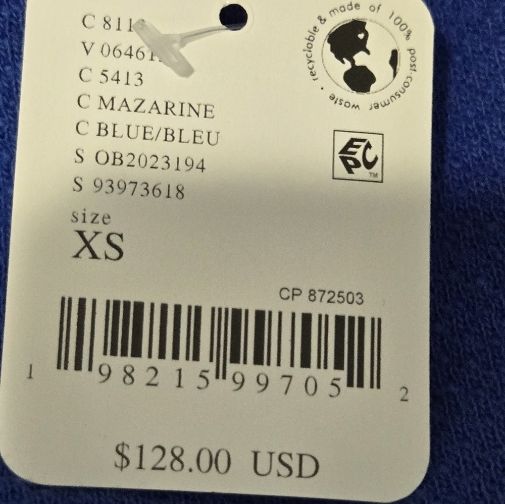 We The Free Blue Relaxed Oversized Sweatshirt, XSMALL - Picture 6 of 8